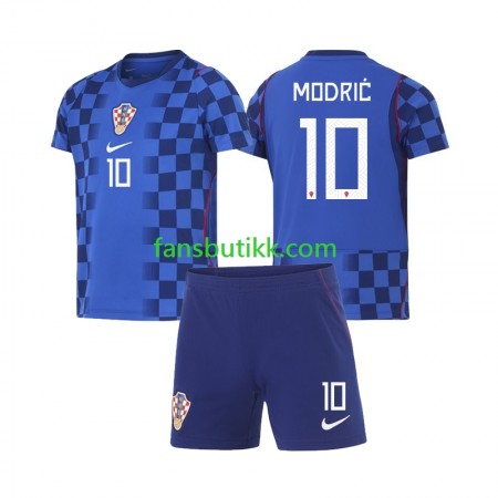 Fotballdrakt Kroatia Luka Modrić 10 World Cup Barn Bortetrøye 2026 Kortermet